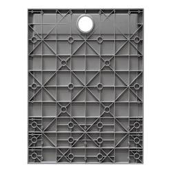 BRODZIK PRYSZNICOWY KAMIENNY PROSTOKĄTNY SLIM RIKO SZARY 90x80 CM RIKO-GR-90X80