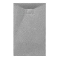 BRODZIK PRYSZNICOWY KAMIENNY PROSTOKĄTNY SLIM RIKO SZARY 120x80 CM RIKO-GR-120X80