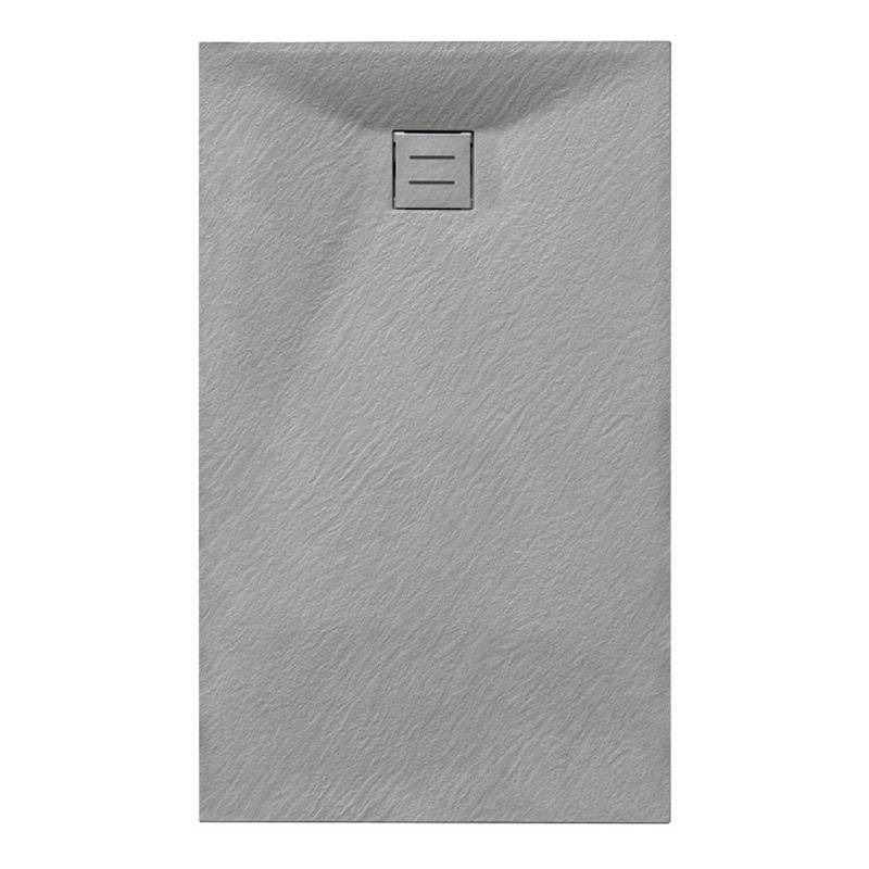 BRODZIK PRYSZNICOWY KAMIENNY PROSTOKĄTNY SLIM RIKO SZARY 120x70 CM RIKO-GR-120X70