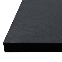 BRODZIK PRYSZNICOWY KAMIENNY PROSTOKĄTNY SLIM RIKO CZARNY 100x80 CM RIKO-BL-100X80