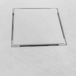 BRODZIK PRYSZNICOWY KAMIENNY PROSTOKĄTNY SLIM RIKO BIAŁY 90x80 CM RIKO-WH-90X80