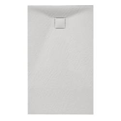 BRODZIK PRYSZNICOWY KAMIENNY PROSTOKĄTNY SLIM RIKO BIAŁY 150x80 CM RIKO-WH-150X80