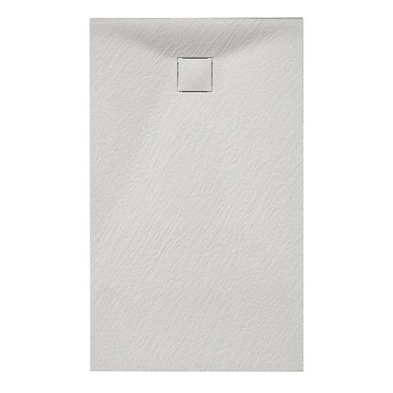 BRODZIK PRYSZNICOWY KAMIENNY PROSTOKĄTNY SLIM RIKO BIAŁY 150x80 CM RIKO-WH-150X80