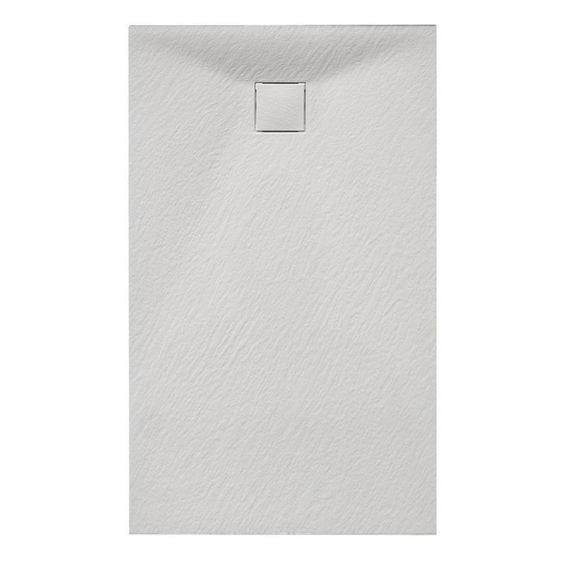 BRODZIK PRYSZNICOWY KAMIENNY PROSTOKĄTNY SLIM RIKO BIAŁY 130x80 CM RIKO-WH-130X80