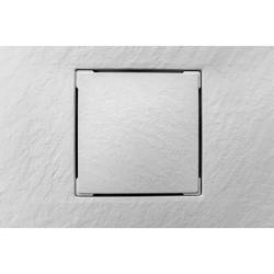 BRODZIK PRYSZNICOWY KAMIENNY PROSTOKĄTNY SLIM RIKO BIAŁY 130x80 CM RIKO-WH-130X80