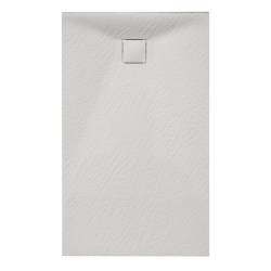 BRODZIK PRYSZNICOWY KAMIENNY PROSTOKĄTNY SLIM RIKO BIAŁY 110x70 CM RIKO-WH-110X70