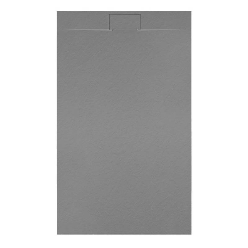 BRODZIK PRYSZNICOWY KAMIENNY PROSTOKĄTNY SLIM MIKO SZARY 100x90 CM MIKO-GR-100X90