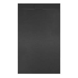 BRODZIK PRYSZNICOWY KAMIENNY PROSTOKĄTNY SLIM MIKO CZARNY 100x80 CM MIKO-BL-100X80
