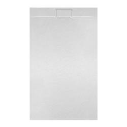 BRODZIK PRYSZNICOWY KAMIENNY PROSTOKĄTNY SLIM MIKO BIAŁY 110x80 CM MIKO-WH-110X80