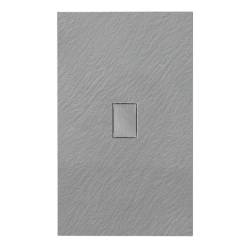 BRODZIK PRYSZNICOWY KAMIENNY PROSTOKĄTNY SLIM JUKO SZARY 120x100 CM JUKO-GR-120X100