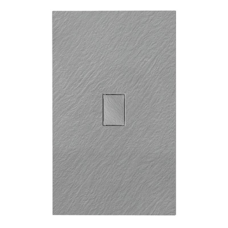 BRODZIK PRYSZNICOWY KAMIENNY PROSTOKĄTNY SLIM JUKO SZARY 120x100 CM JUKO-GR-120X100