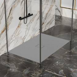 BRODZIK PRYSZNICOWY KAMIENNY PROSTOKĄTNY SLIM JUKO SZARY 120x100 CM JUKO-GR-120X100