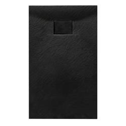 BRODZIK PRYSZNICOWY KAMIENNY PROSTOKĄTNY SLIM JUKO CZARNY 130x90 CM JUKO-BL-130X90