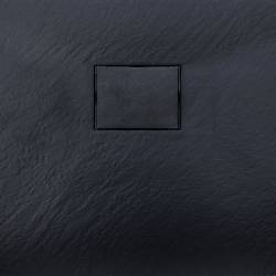 BRODZIK PRYSZNICOWY KAMIENNY PROSTOKĄTNY SLIM JUKO CZARNY 100x70 CM JUKO-BL-100X70