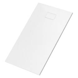 BRODZIK PRYSZNICOWY KAMIENNY PROSTOKĄTNY SLIM JUKO BIAŁY 90x80 CM JUKO-WH-90X80