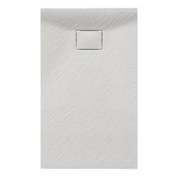 BRODZIK PRYSZNICOWY KAMIENNY PROSTOKĄTNY SLIM JUKO BIAŁY 130x80 CM JUKO-WH-130X80
