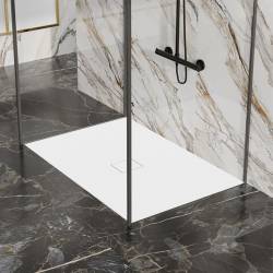 BRODZIK PRYSZNICOWY KAMIENNY PROSTOKĄTNY SLIM JUKO BIAŁY 120x100 CM JUKO-WH-120X100