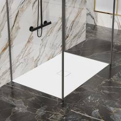 BRODZIK PRYSZNICOWY KAMIENNY PROSTOKĄTNY SLIM JUKO BIAŁY 120x100 CM JUKO-WH-120X100