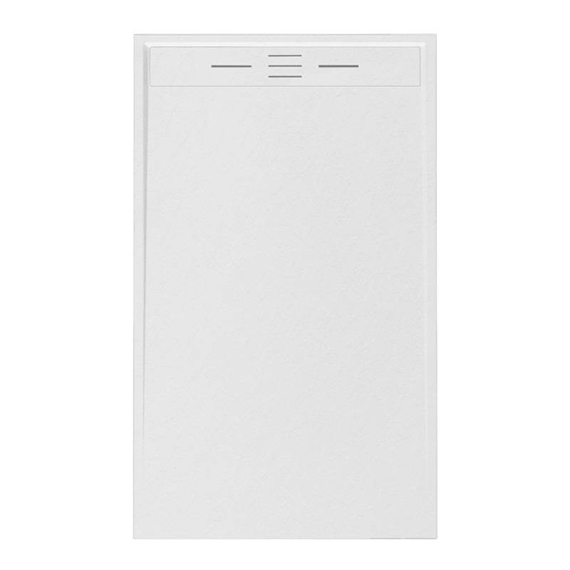 BRODZIK PRYSZNICOWY KAMIENNY PROSTOKĄTNY SLIM DEKO BIAŁY 120x90 CM DEKO-WH-120X90