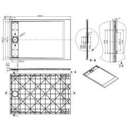 BRODZIK PRYSZNICOWY KAMIENNY PROSTOKĄTNY SLIM DEKO BIAŁY 120x80 CM DEKO-WH-120X80