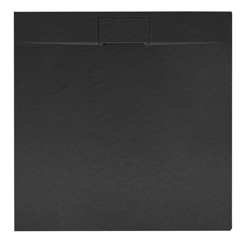 BRODZIK PRYSZNICOWY KAMIENNY KWADRATOWY SLIM MIKO CZARNY 90x90 CM MIKO-BL-90