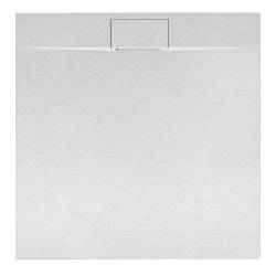 BRODZIK PRYSZNICOWY KAMIENNY KWADRATOWY SLIM MIKO BIAŁY 80x80 CM MIKO-WH-80