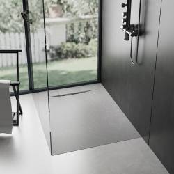 BRODZIK PRYSZNICOWY KAMIENNY KWADRATOWY SLIM MIKO BIAŁY 80x80 CM MIKO-WH-80