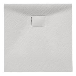 BRODZIK PRYSZNICOWY KAMIENNY KWADRATOWY SLIM JUKO BIAŁY 90x90 CM JUKO-WH-90