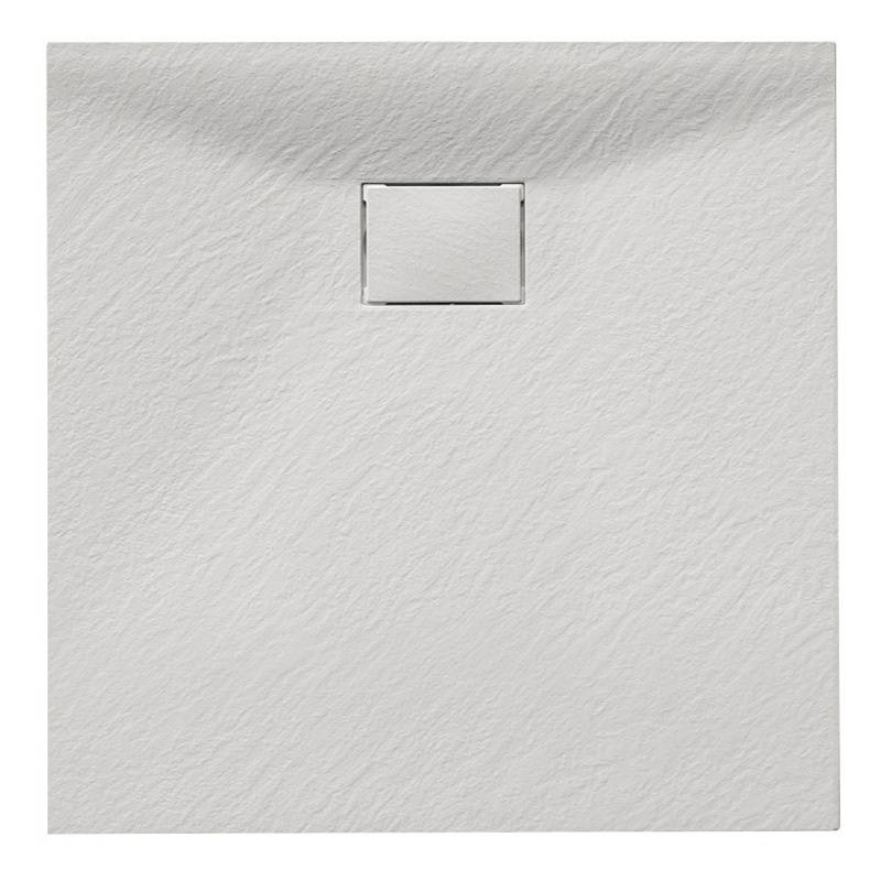 BRODZIK PRYSZNICOWY KAMIENNY KWADRATOWY SLIM JUKO BIAŁY 90x90 CM JUKO-WH-90
