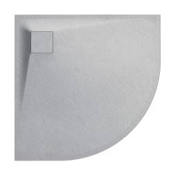 BRODZIK PRYSZNICOWY KAMIENNY KWADRATOWY ALBA SZARY 80x80 CM ALBA-GR-80