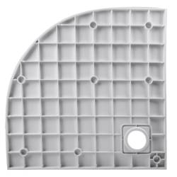 BRODZIK PRYSZNICOWY KAMIENNY KWADRATOWY ALBA BIAŁY 90x90 CM ALBA-WH-90