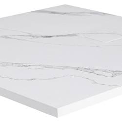 BRODZIK PRYSZNICOWY KAMIENNY KWADRATOWY SLIM RIKO BIAŁY WZÓR MARMUR 90x90 MAR-RIKO-WH-90