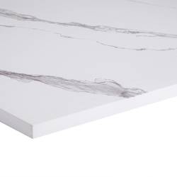 BRODZIK PRYSZNICOWY KAMIENNY PROSTOKĄTNY SLIM RIKO BIAŁY WZÓR MARMUR 120x90 MAR-RIKO-WH-120X90