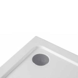 BRODZIK PRYSZNICOWY KWADRATOWY SLIM ST02A BIAŁY 80x80 CM ST02A-WH-80