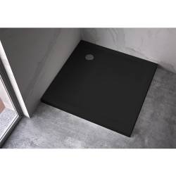 Kopia - BRODZIK PRYSZNICOWY KWADRATOWY SLIM ST02A CZARNY 80x80x5 CM ST02A-BL-80