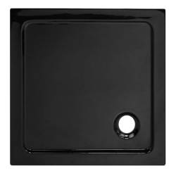 Kopia - BRODZIK PRYSZNICOWY KWADRATOWY SLIM ST02B CZARNY 90x90 CM ST02B-BL-90