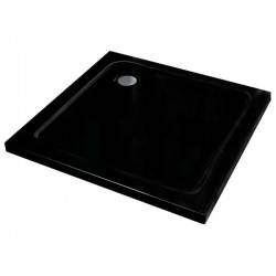 Kopia - BRODZIK PRYSZNICOWY KWADRATOWY SLIM ST02B CZARNY 90x90 CM ST02B-BL-90