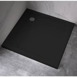Kopia - BRODZIK PRYSZNICOWY KWADRATOWY SLIM ST02D CZARNY 100x100 CM ST02D-BL-100