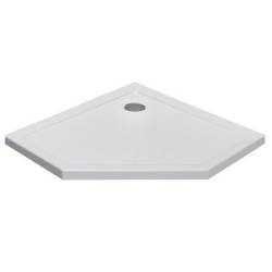 Kopia - BRODZIK PRYSZNICOWY PIĘCIOKĄTNY SLIM ST07B BIAŁY 90x90 CM ST07B-WH-90