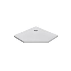 Kopia - BRODZIK PRYSZNICOWY PIĘCIOKĄTNY SLIM ST08B BIAŁY 90x90 CM ST08B-WH-90