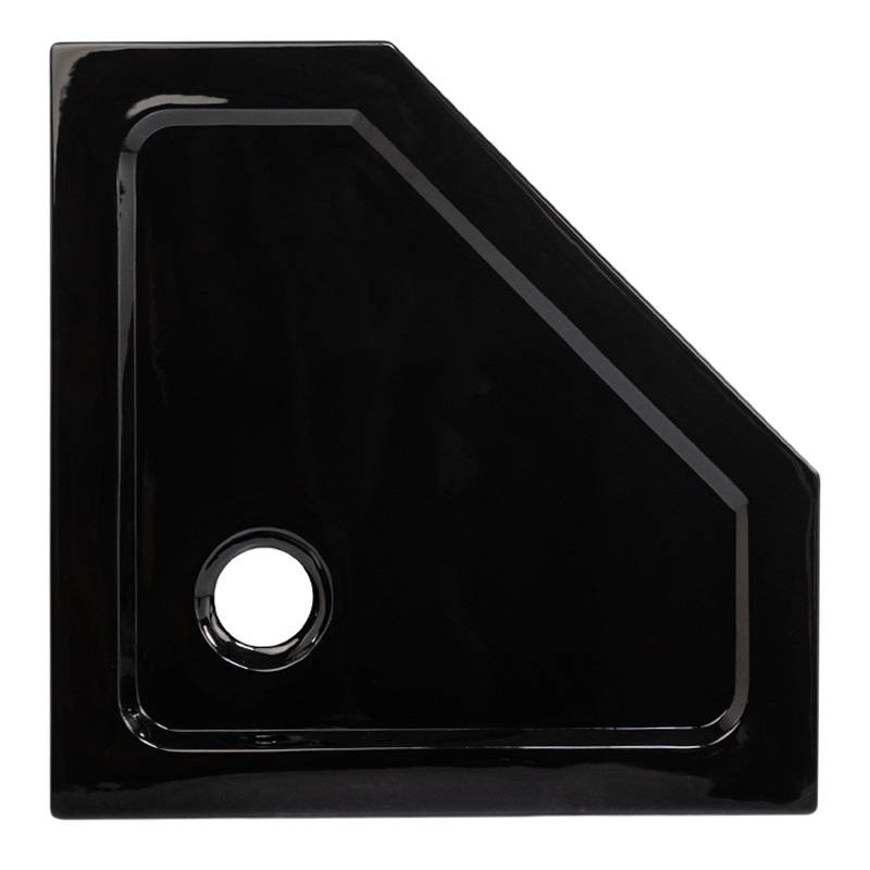 Kopia - BRODZIK PRYSZNICOWY PIĘCIOKĄTNY SLIM ST08B CZARNY 90x90 CM ST08B-BL-90