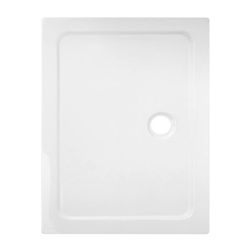 Kopia - BRODZIK PRYSZNICOWY PROSTOKĄTNY SLIM ST03E BIAŁY 90x80x5 CM ST03E-WH-90X80