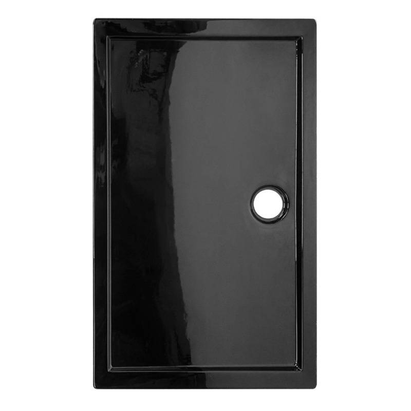 Kopia - BRODZIK PRYSZNICOWY PROSTOKĄTNY SLIM ST04C CZARNY 120x90 CM ST04C-BL-120X90