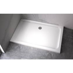 Kopia - BRODZIK PRYSZNICOWY PROSTOKĄTNY SLIM ST05B BIAŁY 80x70 ST05B-WH-80X70