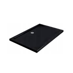 Kopia - BRODZIK PRYSZNICOWY PROSTOKĄTNY SLIM ST06C CZARNY 120x100 CM ST06C-BL-120X100