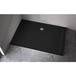 Kopia - BRODZIK PRYSZNICOWY PROSTOKĄTNY SLIM ST06C CZARNY 120x100 CM ST06C-BL-120X100