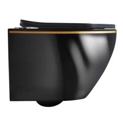 ZESTAW PODTYNKOWY WC STELAŻ GEBERIT DUOFIX MIZU-BL-GL-RIM-03 PRZYCISK DELTA 50 CZARNY