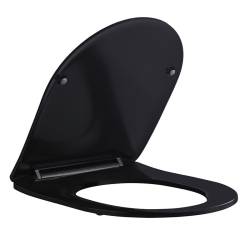 DESKA SEDESOWA WC WOLNOOPADAJĄCA CV-MTB-03 SLIM CZARNY MAT DUROPLAST CV-MTB-03