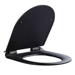 DESKA SEDESOWA WC WOLNOOPADAJĄCA CV-MTB-01 SLIM CZARNY MAT DUROPLAST CV-MTB-01