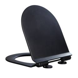 DESKA SEDESOWA WC WOLNOOPADAJĄCA CV-MTB-01 SLIM CZARNY MAT DUROPLAST CV-MTB-01